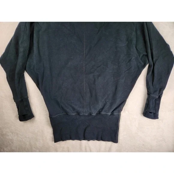 Lululemon Athletica Flashback Pullover Hoodie Sweatshirt Black Oversized Size 6 - Picture 6 of 10